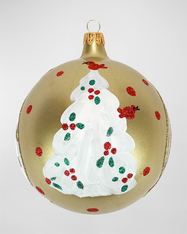 Tree with Red Birds Ornament