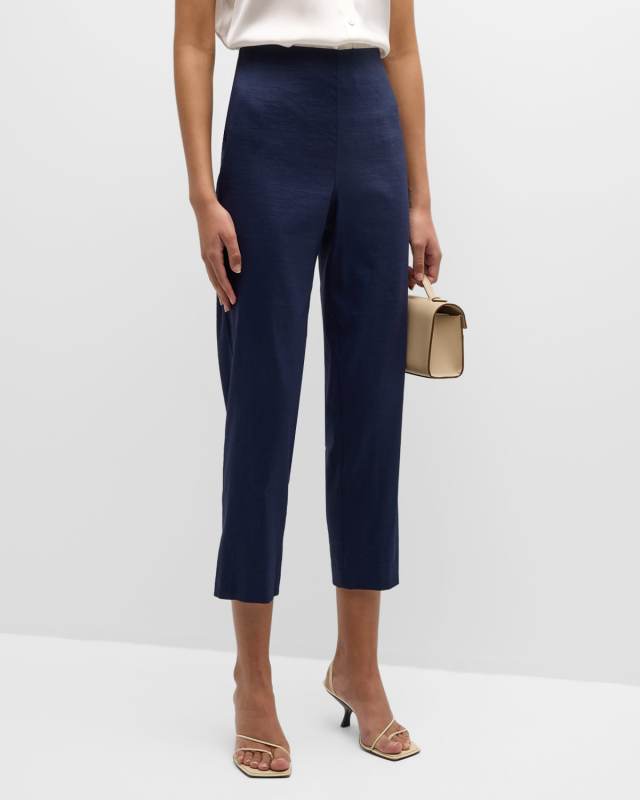Tori Cropped Straight-Leg Pants