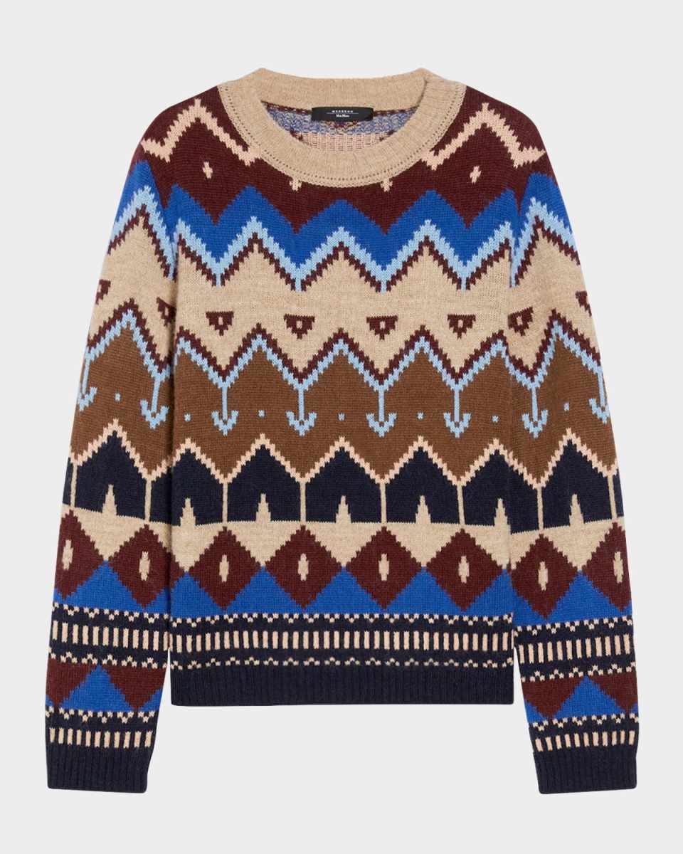 Paride Geometric Intarsia Sweat