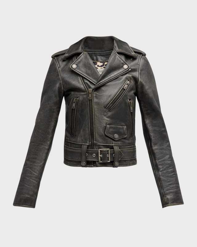 Golden Bull Leather Jacket