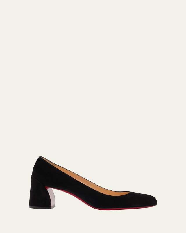 Miss Sab Suede Red Sole Pumps