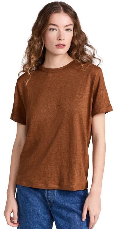 Sold Out NYC The Linen Perfect Tee Toffee