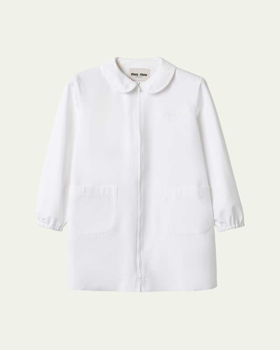 Peter Pan Collar Poplin Mini Dress