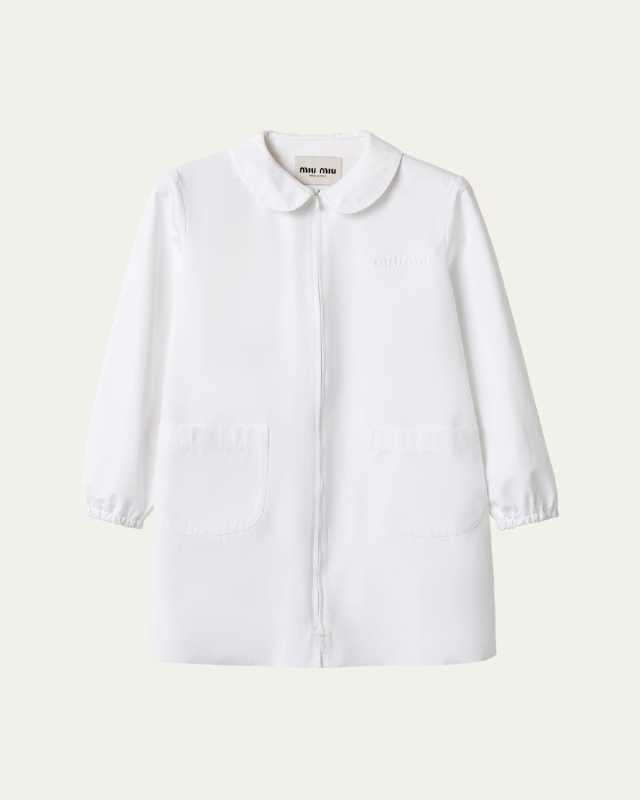 Peter Pan Collar Poplin Mini Dress