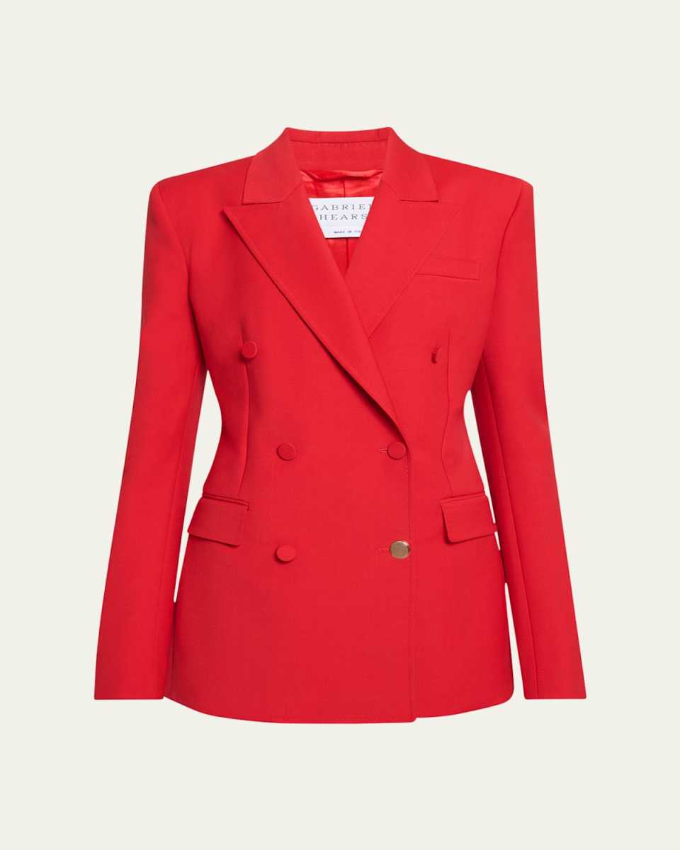 Gavin Double-Breasted Wool Blazer