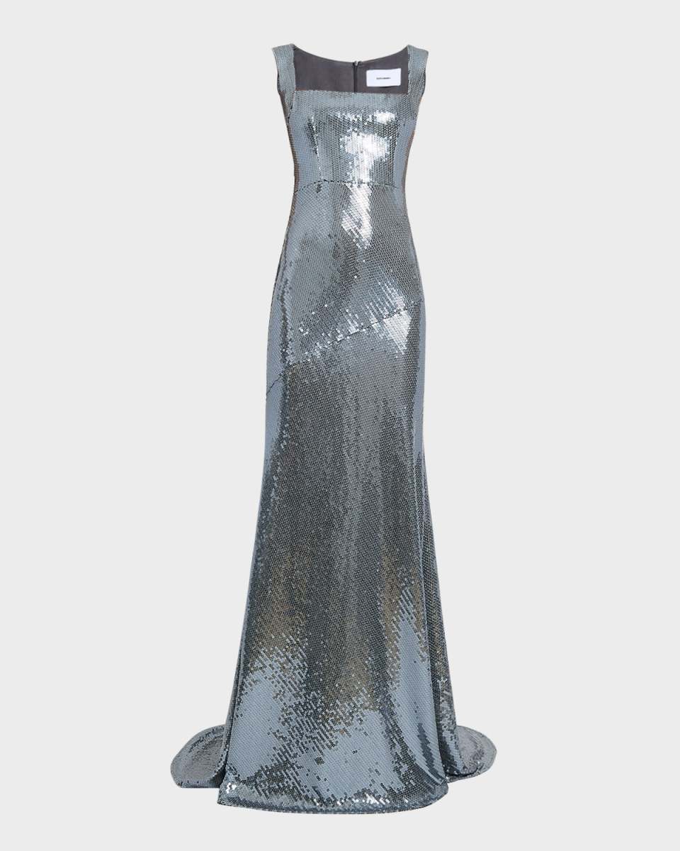 Sequin Portrait Gown
