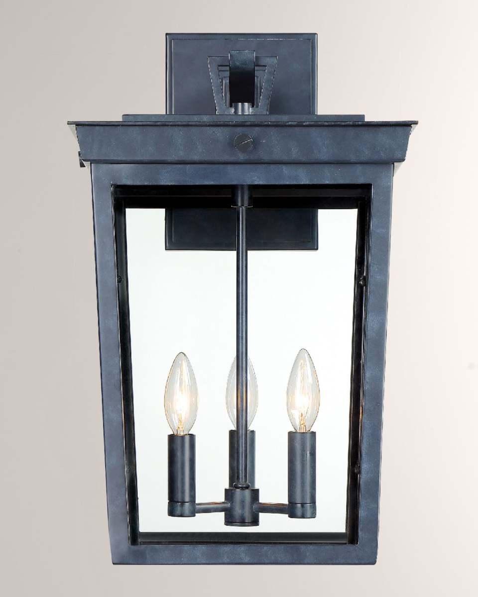 Belmont 3-Light Graphite Outdoor Wall Mount