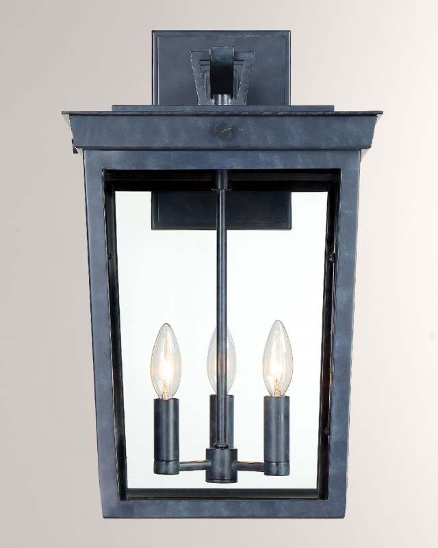 Belmont 3-Light Graphite Outdoor Wall Mount
