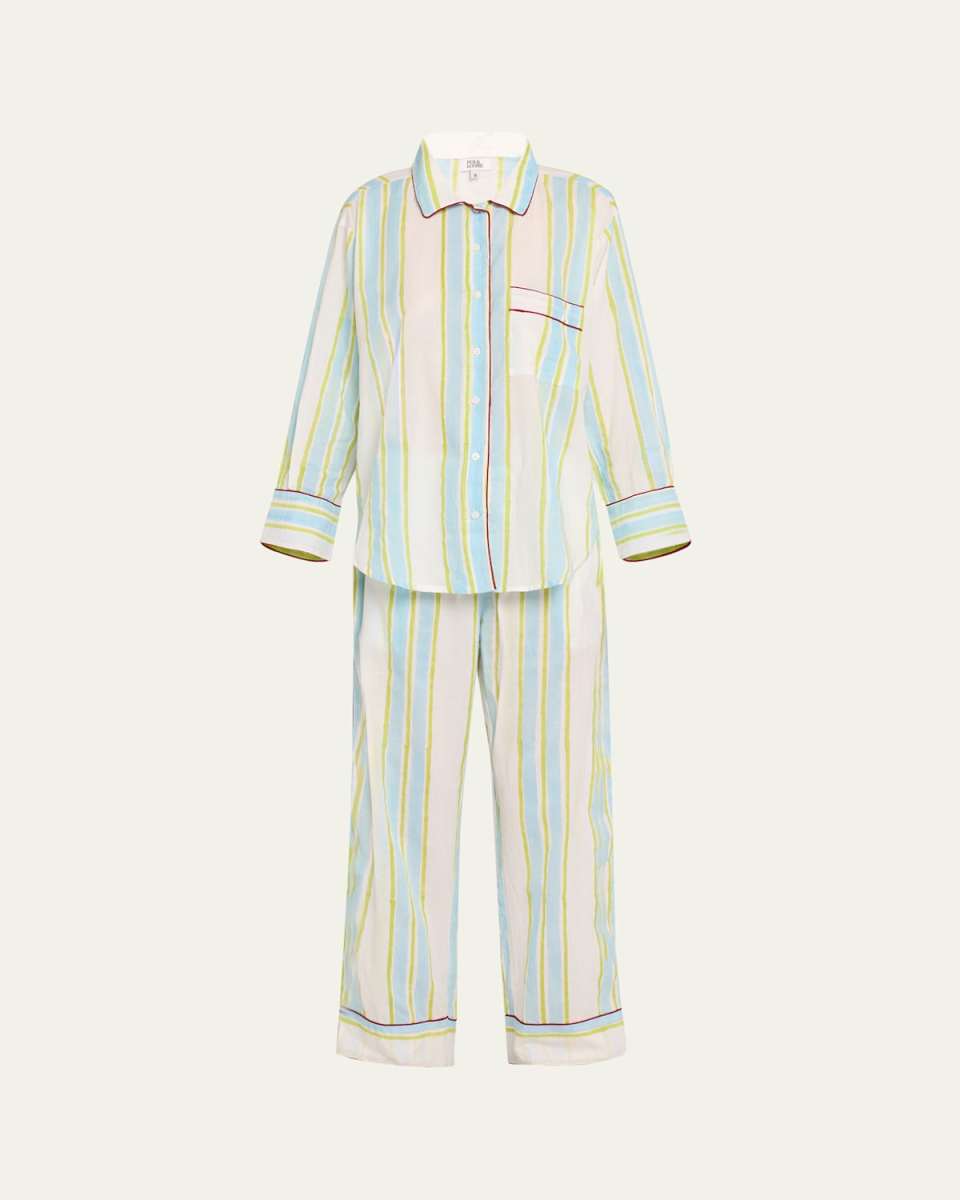 Striped Cotton Pajama Set