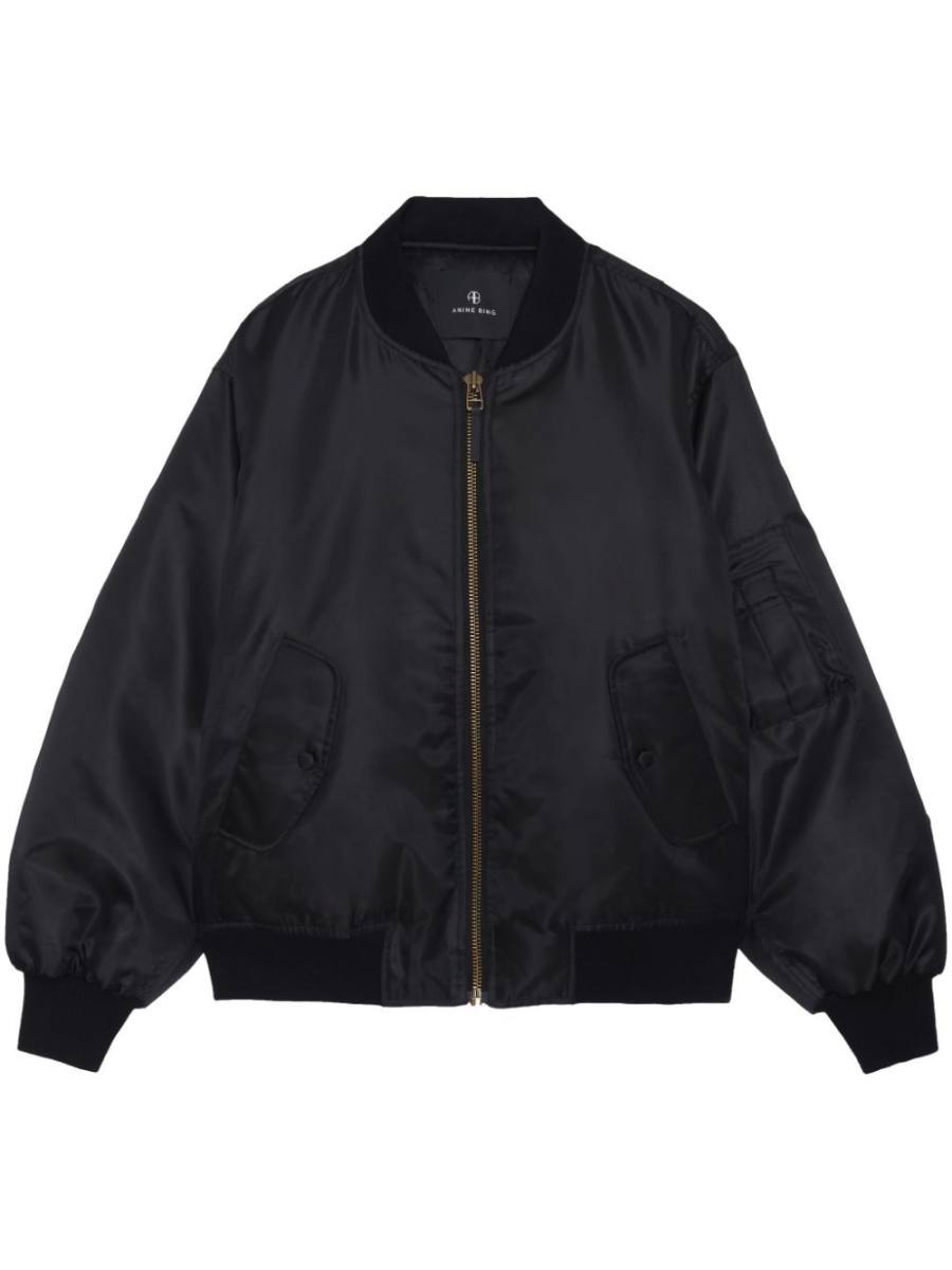 Leon zipped bomber jacket