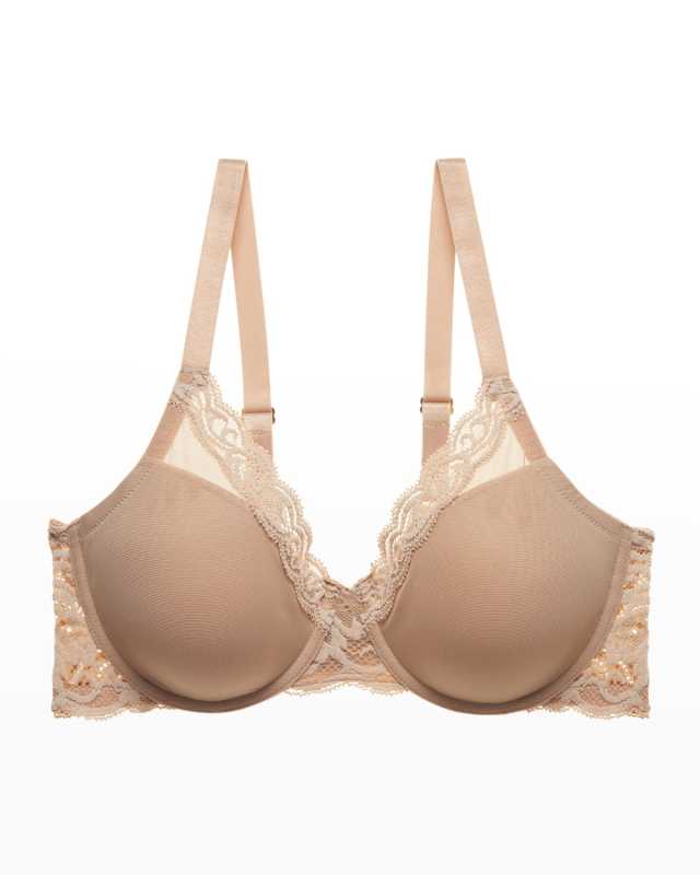 Feathers Lace Full Figure Contour Bra