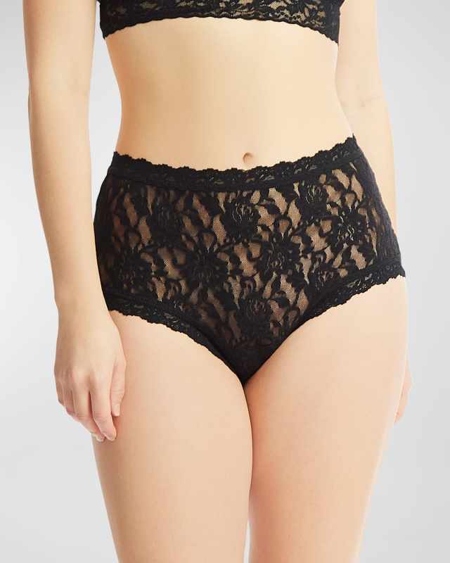 High-Rise Signature Lace Boyshorts