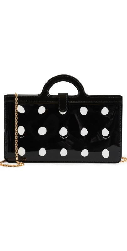 Marni Long Wallet with Chain Black/White