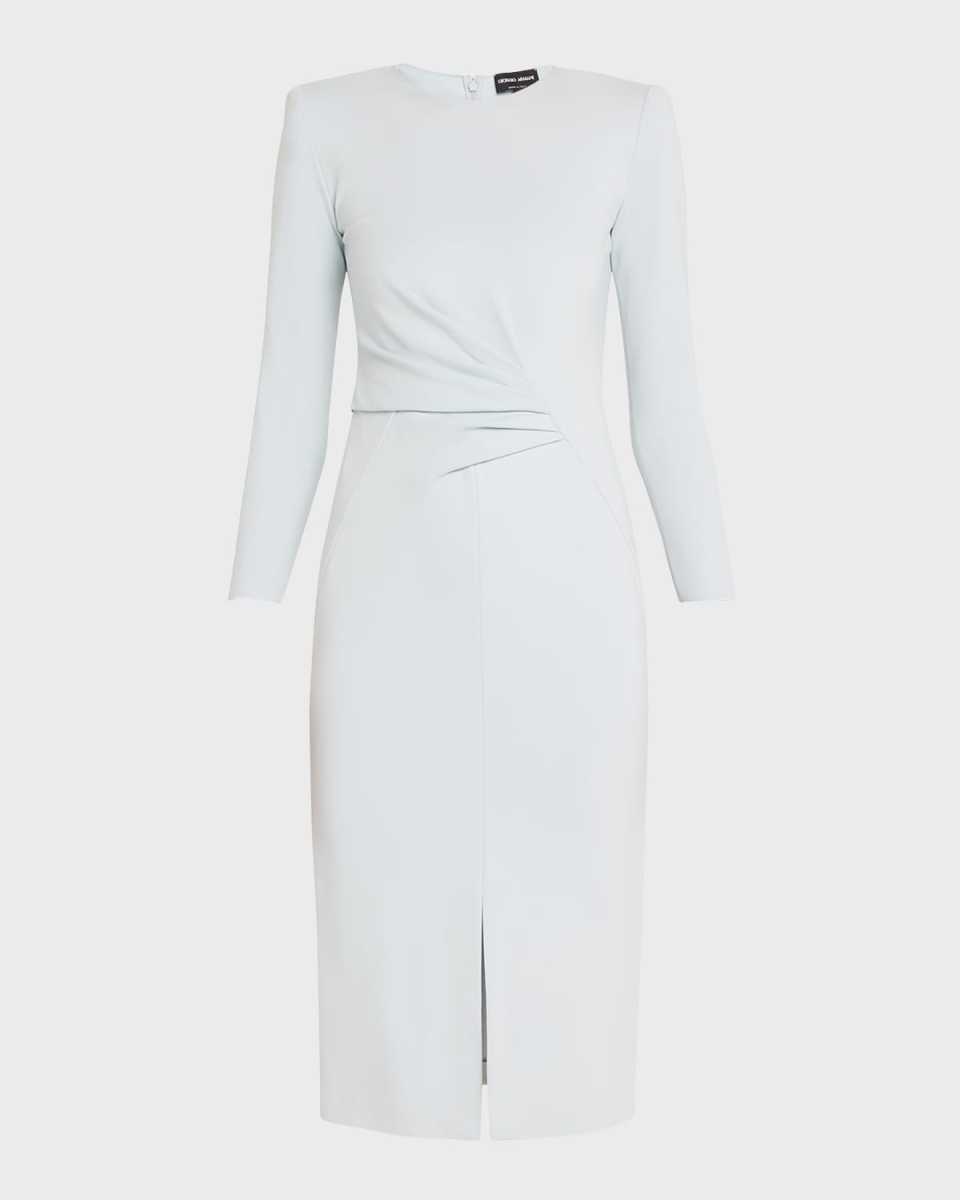 Milano Jersey Dress with Gathered Waist