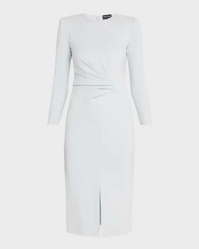 Milano Jersey Dress with Gathered Waist