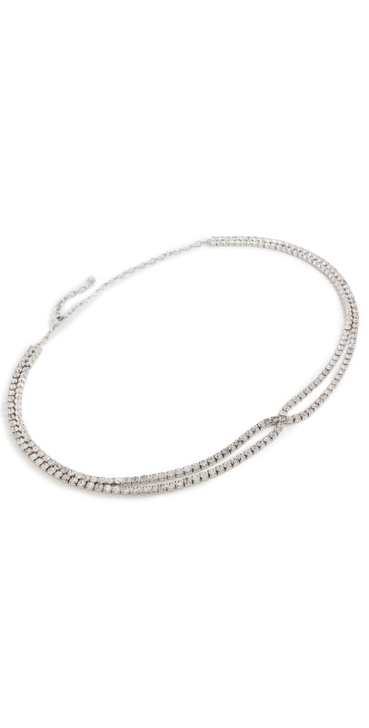 Cult Gaia Alita Belly Chain Shiny Silver