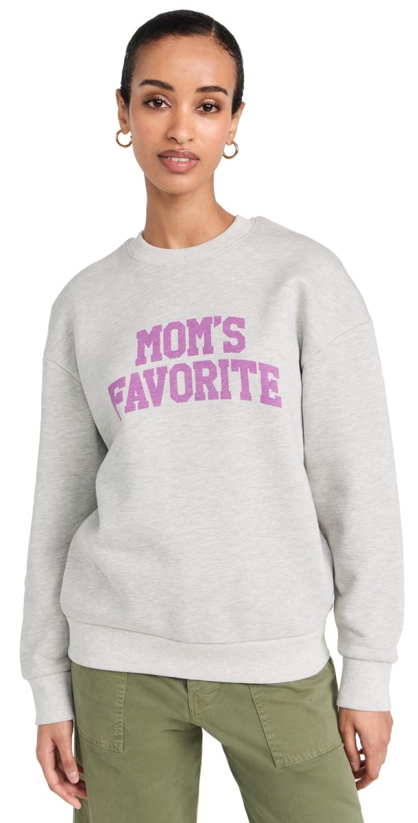 Favorite Daughter Mom's Favoriteweatshirt Heather Grey