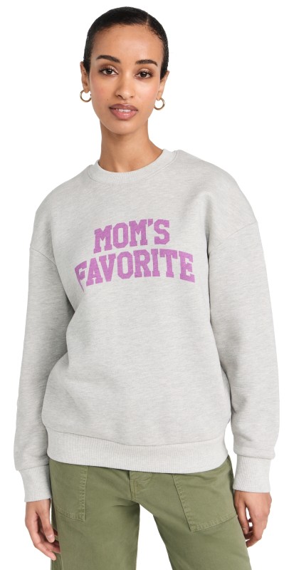 Favorite Daughter Mom's Favoriteweatshirt Heather Grey