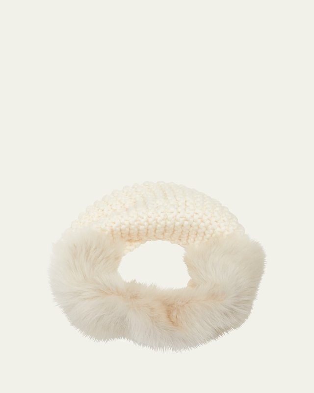 Knitted Toscana Shearling Snood