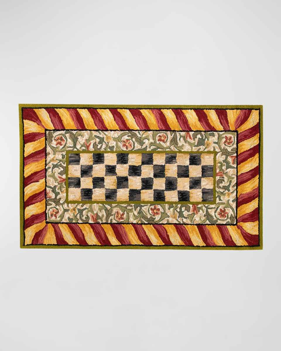 Courtly Check Rug, 3' x 5'