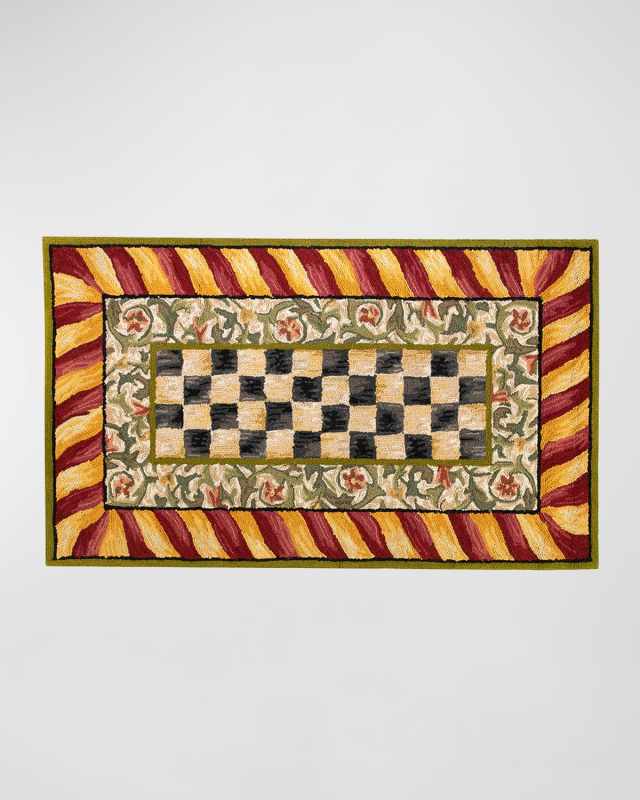 Courtly Check Rug, 3' x 5'