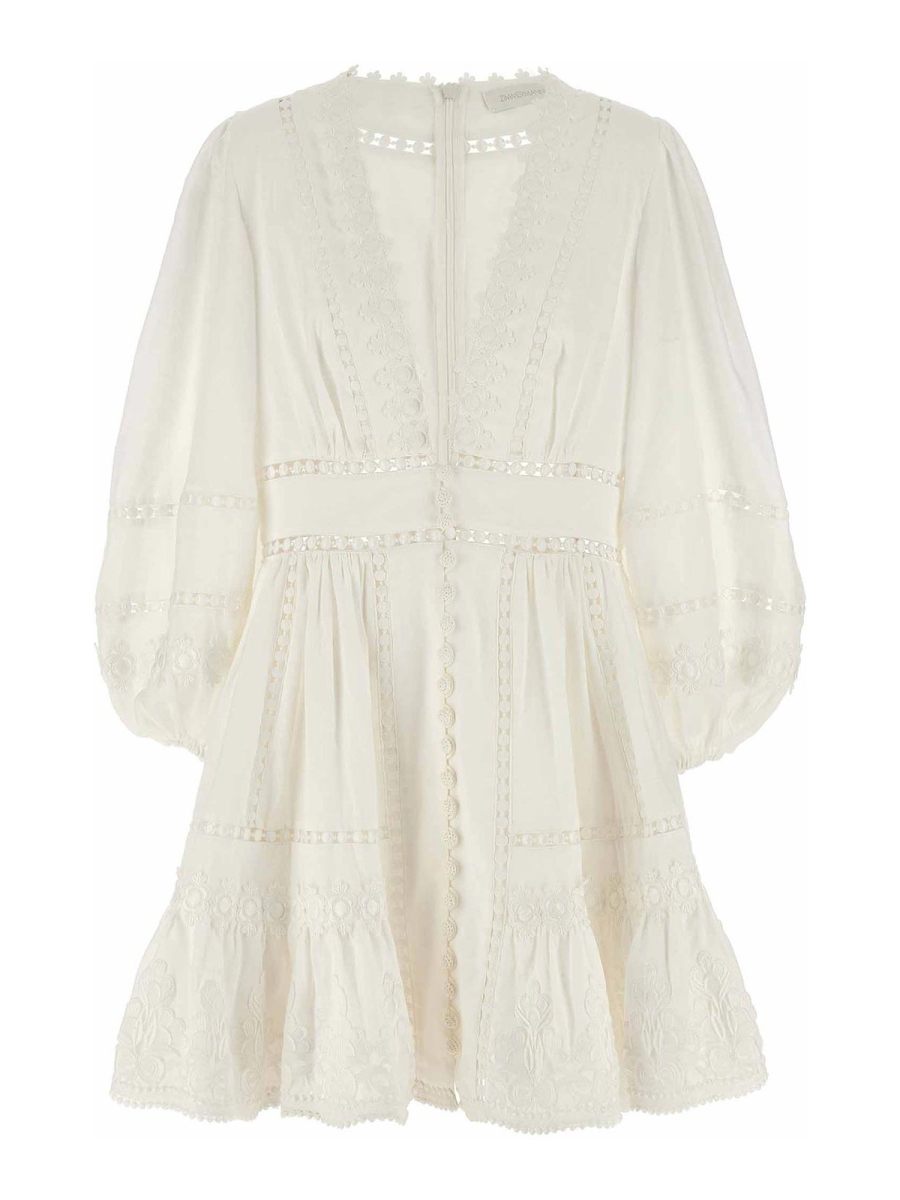 Zimmermann Robe Courte - Blanc