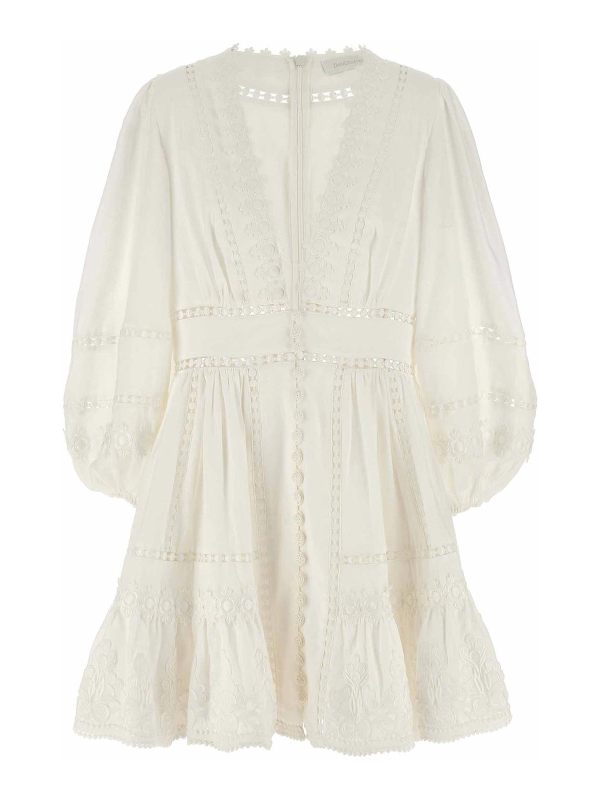 Zimmermann Robe Courte - Blanc