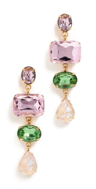 Jennifer Behr Alyssa Earrings Rose Opal