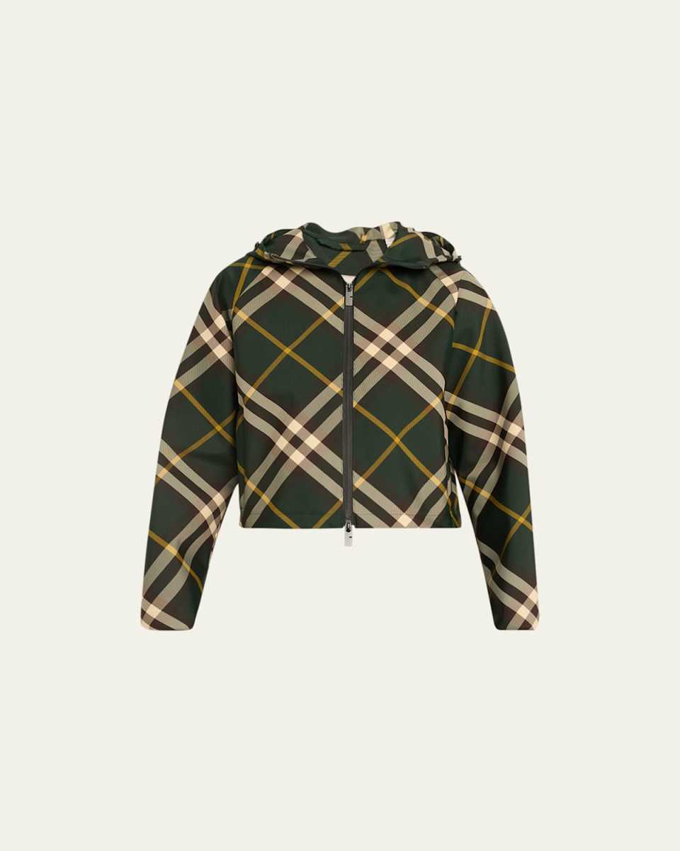 Check Hooded Jacket