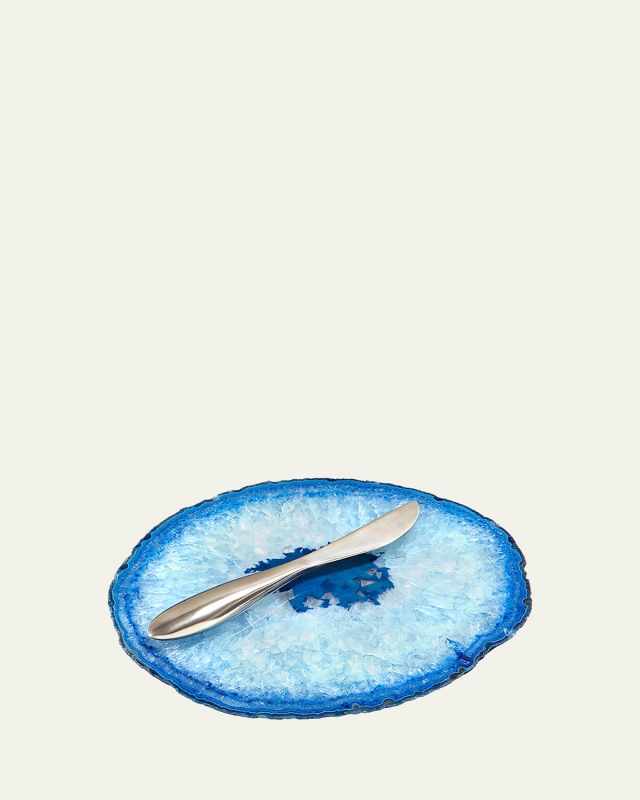 Ita Blue Cheese Plate & Forma Spreader