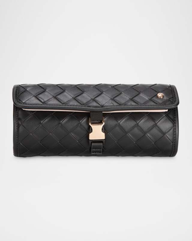 Belize Ashley Faux Leather Jewelry Roll