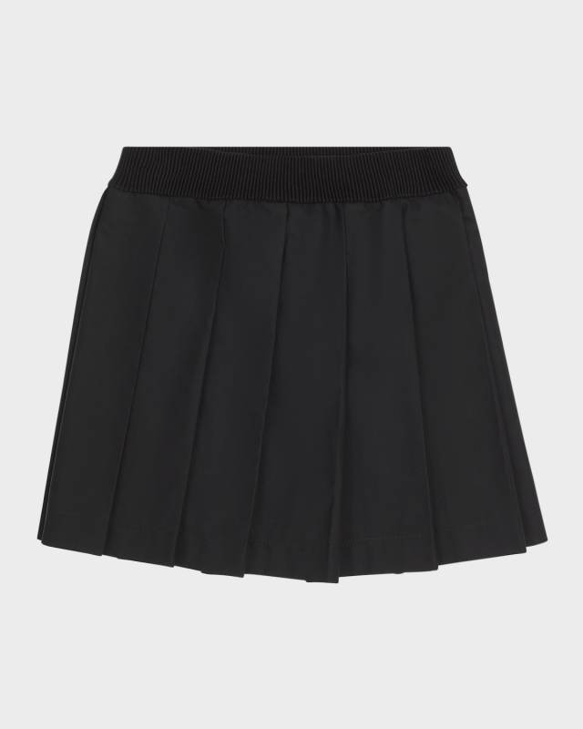 Girl's Logo Emblem Pleated Skirt, Size 4-