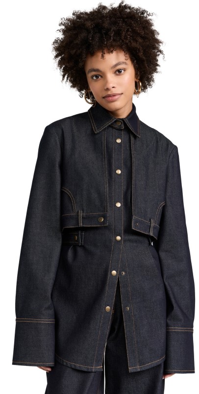 MMUSOMAXWELL Denim Shirt Black