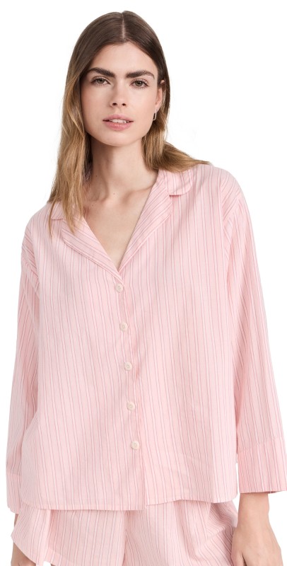 THE GREAT. The Pajama Top Slumber Stripe