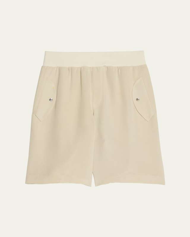 Silk Bomber Shorts