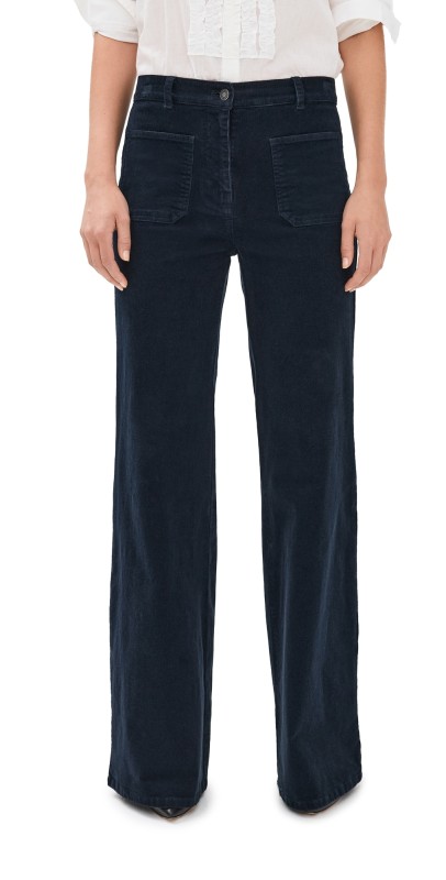 Nili Lotan Florence Corduroy Pants Midnight