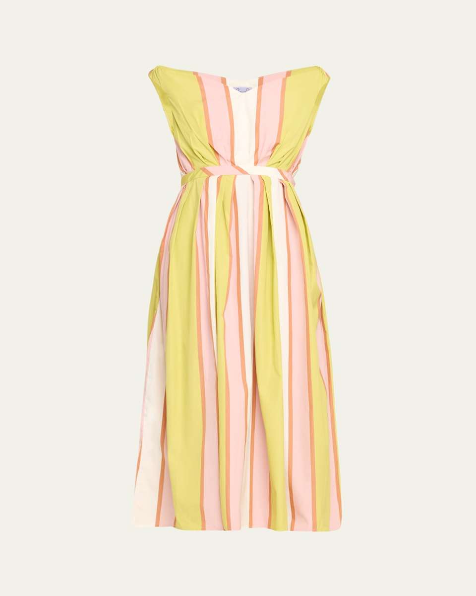 Valeria Striped Midi Dress