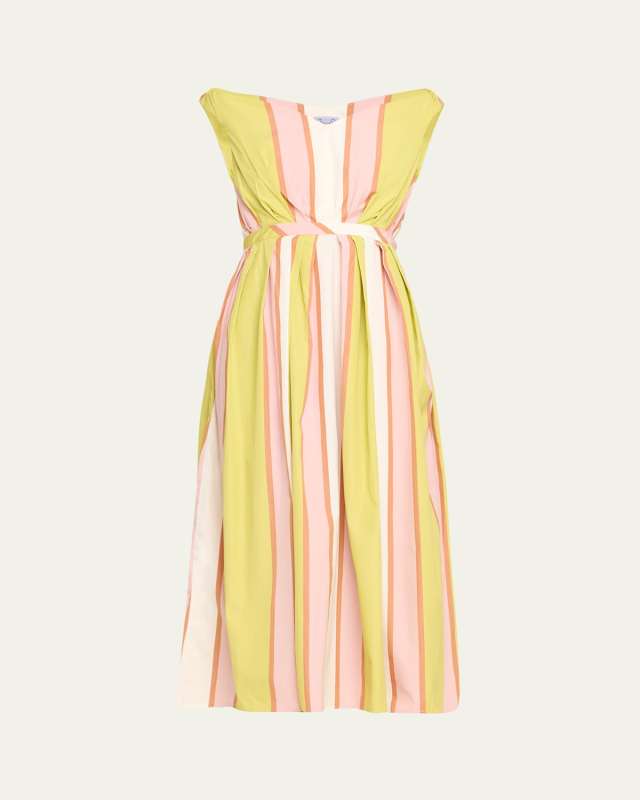 Valeria Striped Midi Dress