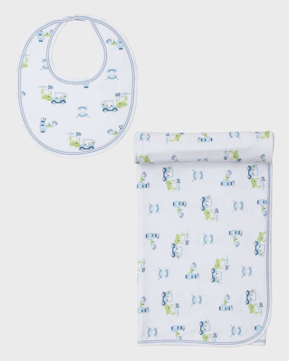 Boy's Golf Club Blanket and Bib Set