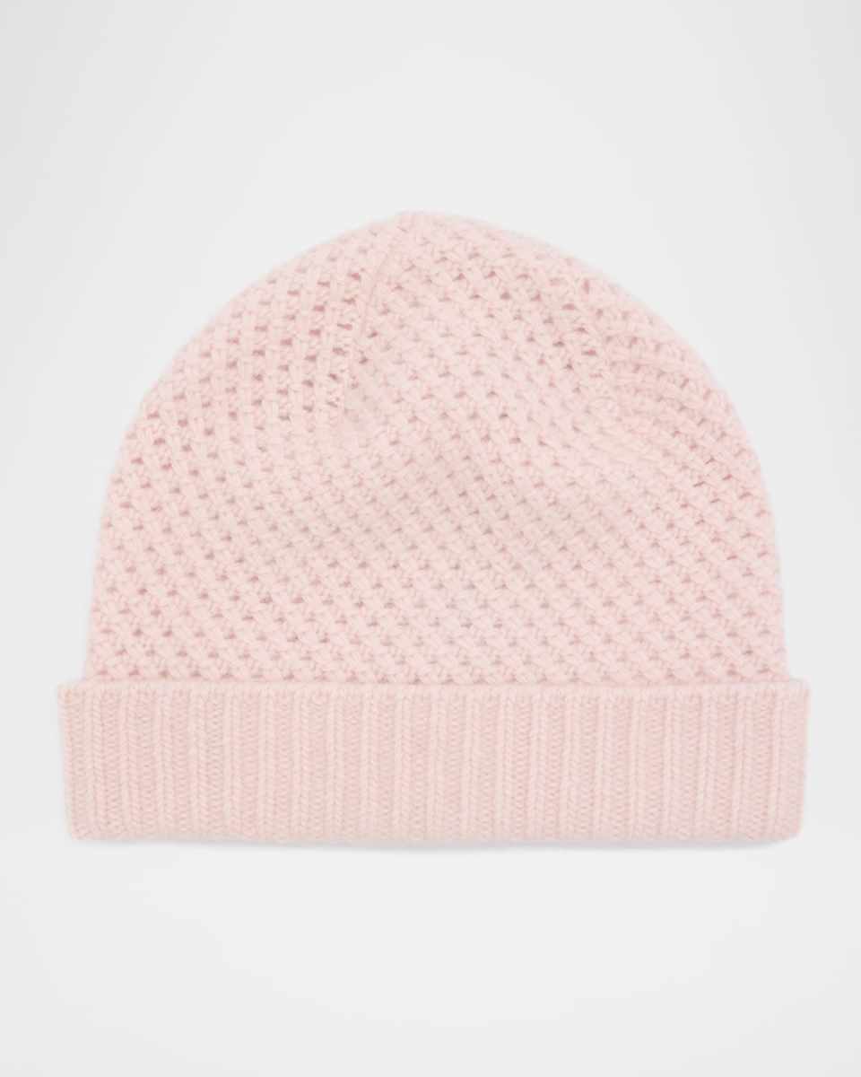 Cashmere Waffle Knit Beanie