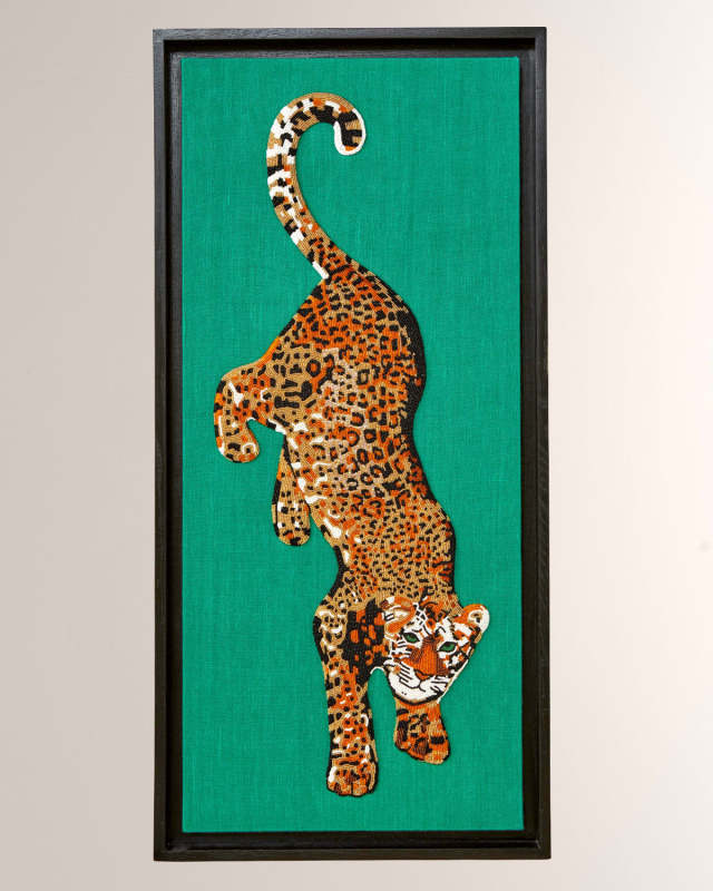Leopard Beaded Wall Art