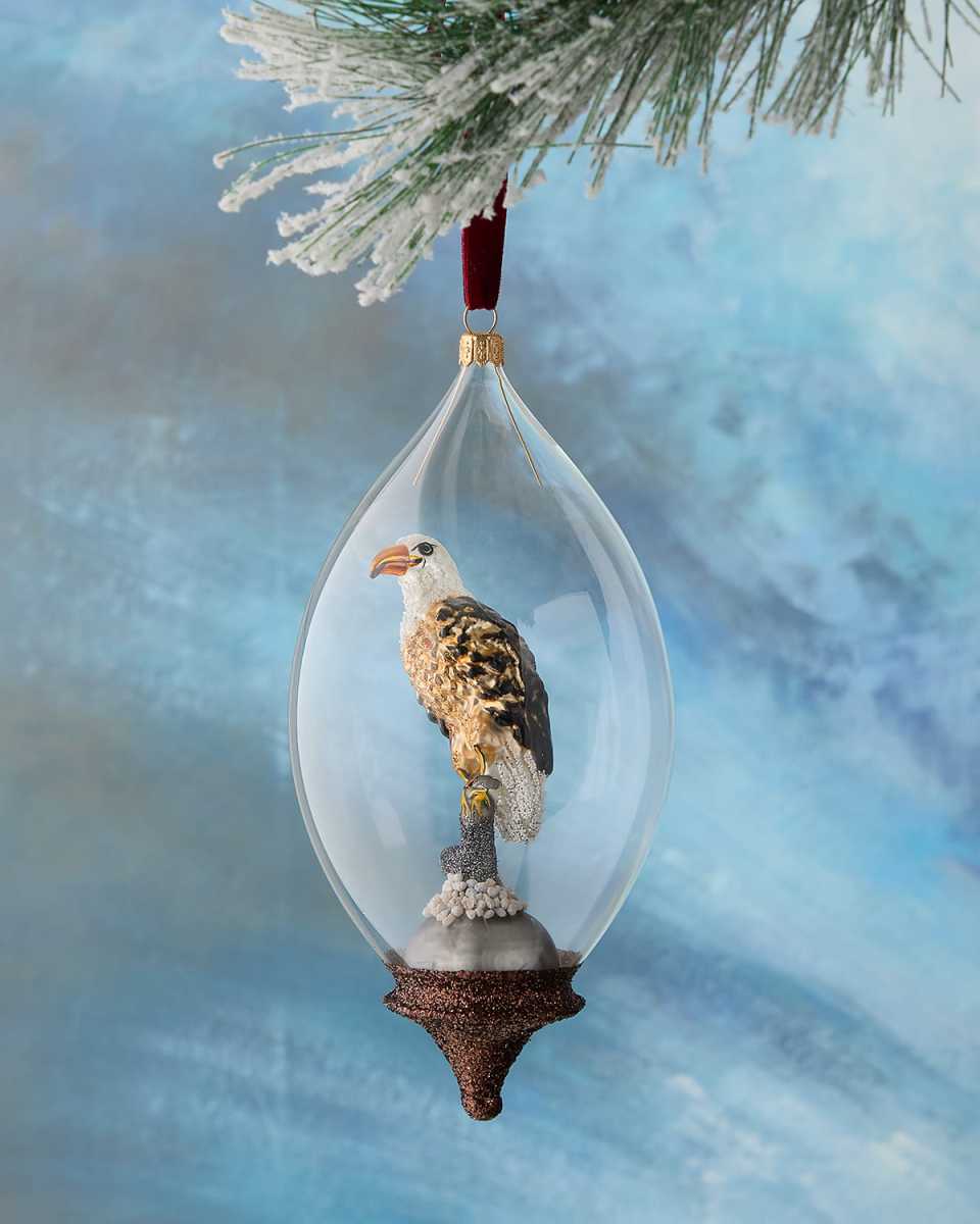 Eagle in Dome Christmas Ornament
