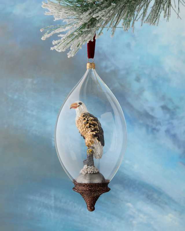 Eagle in Dome Christmas Ornament