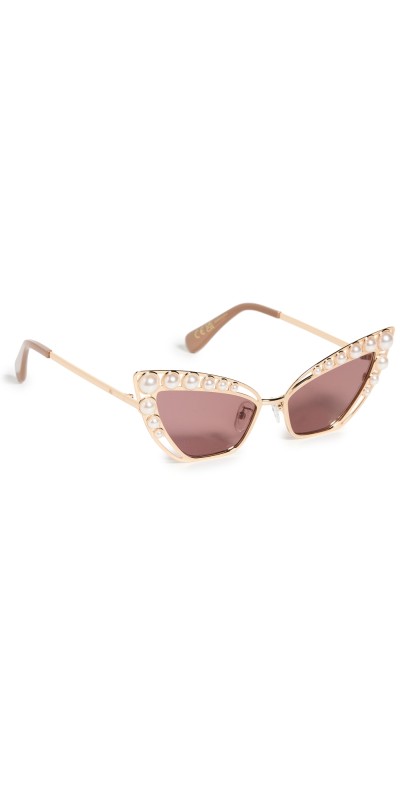 Lele Sadoughi Elton Cat Eye Sunglasses Gold