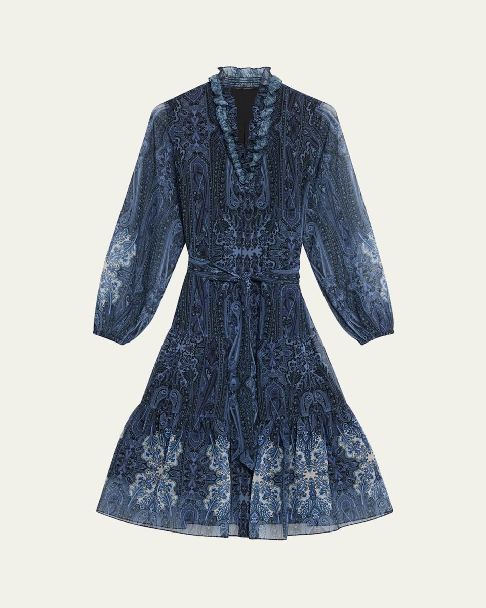 Verena Tiered Floral-Print Midi Dress