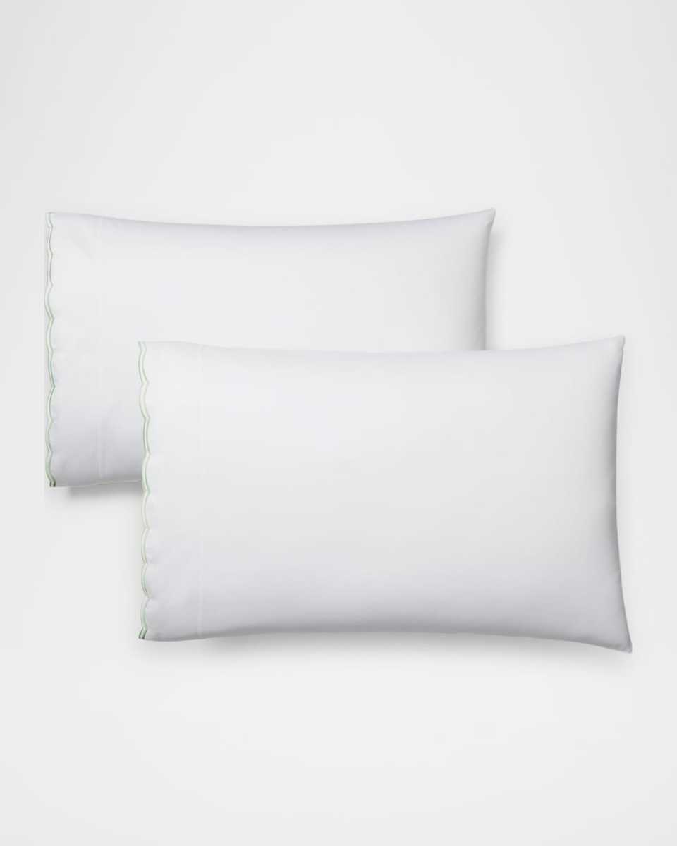 Malin Scallop 500 Thread Count Flat Sheet, QUEEN