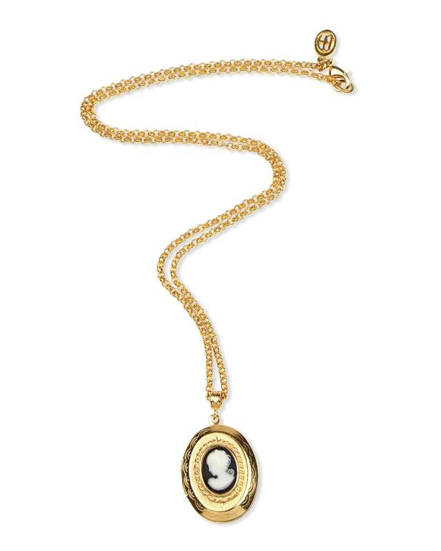 Cameo Lock Pendant Necklace