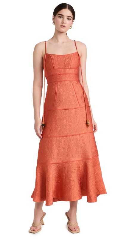 ALEXIS Vereda Dress Terracota Brocade