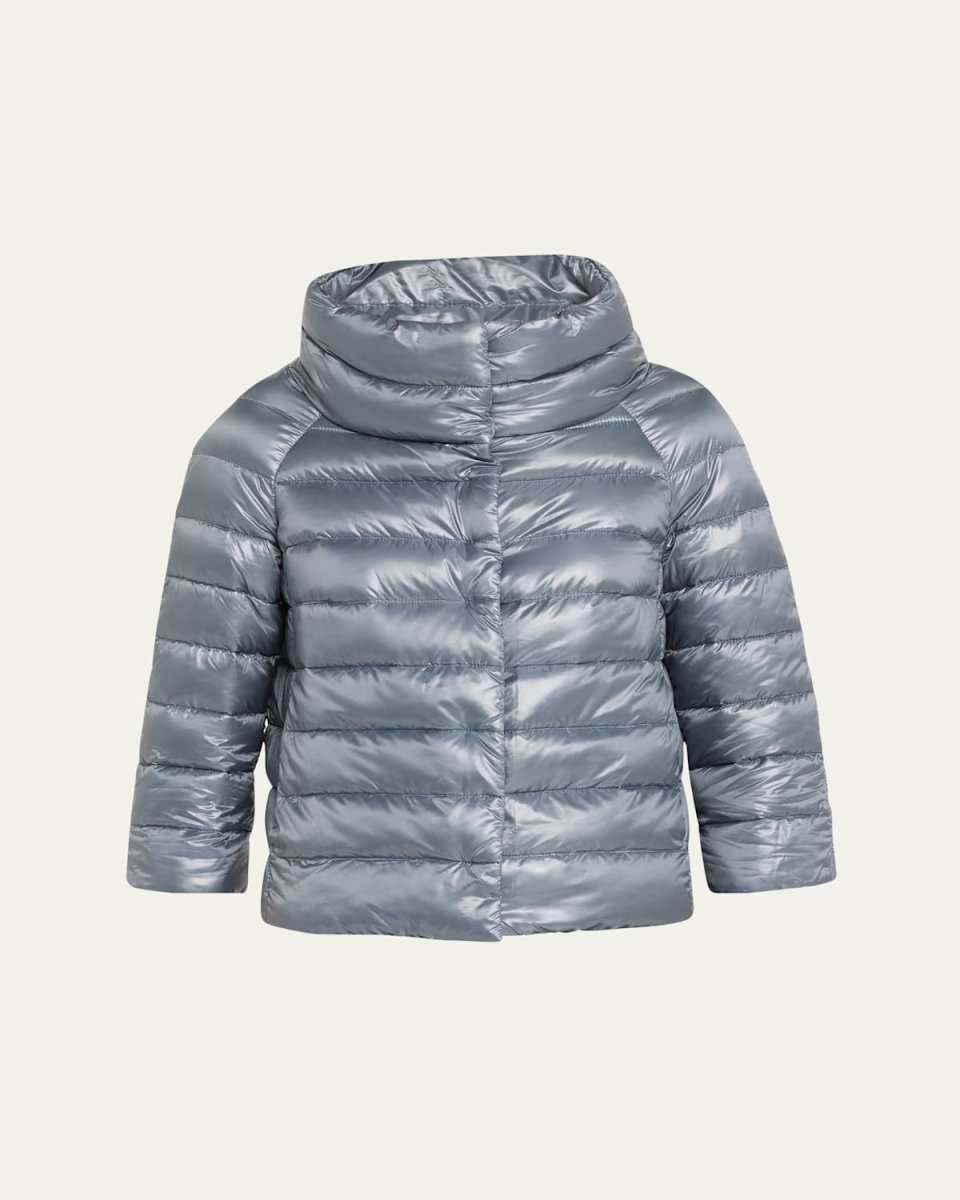 Iconico Piumino Sofia Water-Resistant Nylon Ultralight Puffer Jacket