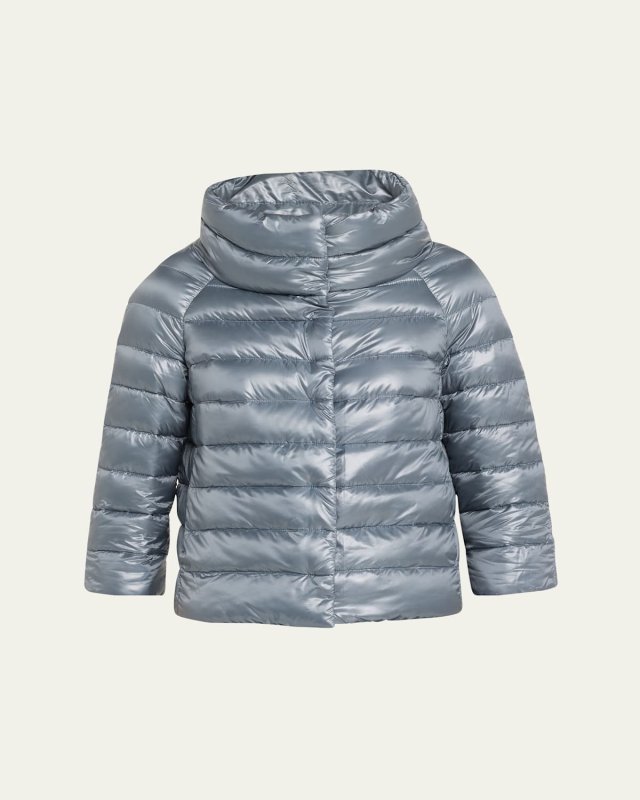 Iconico Piumino Sofia Water-Resistant Nylon Ultralight Puffer Jacket